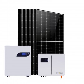 Солнечная электростанция 6кВт (SUNSYNK 6кВт/ AZO LiFePO4 5,12кВт/ 14x DMEGC 450Вт)